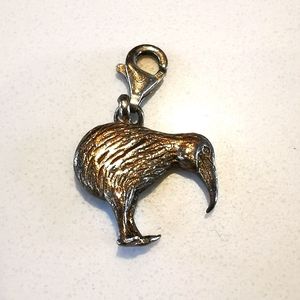 925 silver kiwi bird charm